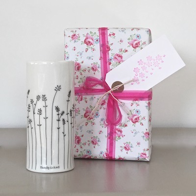 Porcelain 'Handpicked' Vase