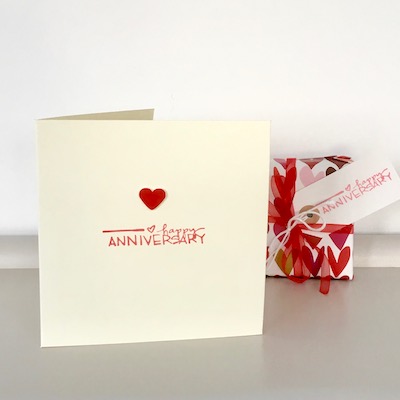 Happy Anniversary Heart Card   