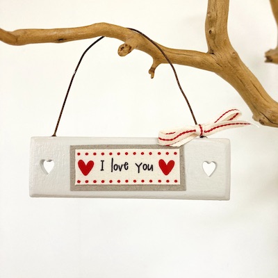 Tiny I Love You Hanging Sign 