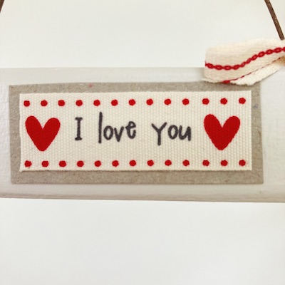 Tiny I Love You Hanging Sign 