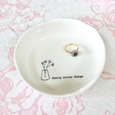Porcelain Pretty Things Trinket Dish