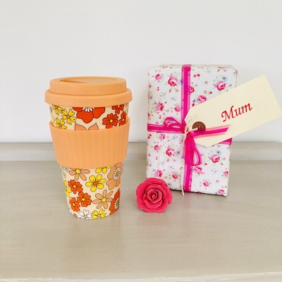 Vintage Floral Eco Friendly Travel Cup / Mug