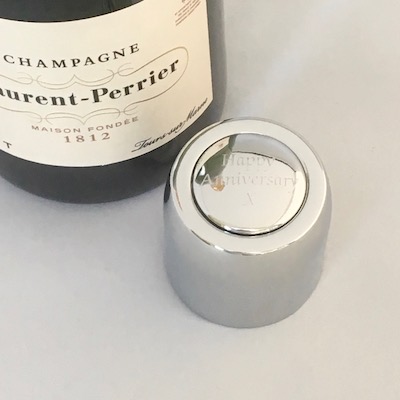 'Happy Anniversary' Champagne Bottle Stopper