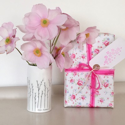 Porcelain 'Wild Flowers' Vase  