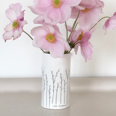 Porcelain 'Wild Flowers' Vase  