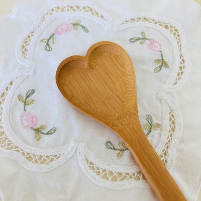 Heart Bamboo Wooden Spoon