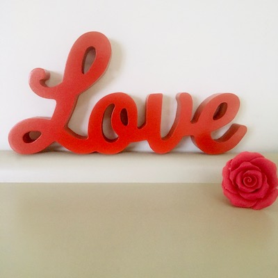 Wooden Love Sign