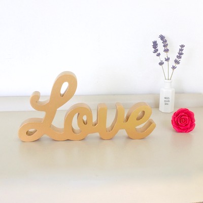 Wooden Love Sign
