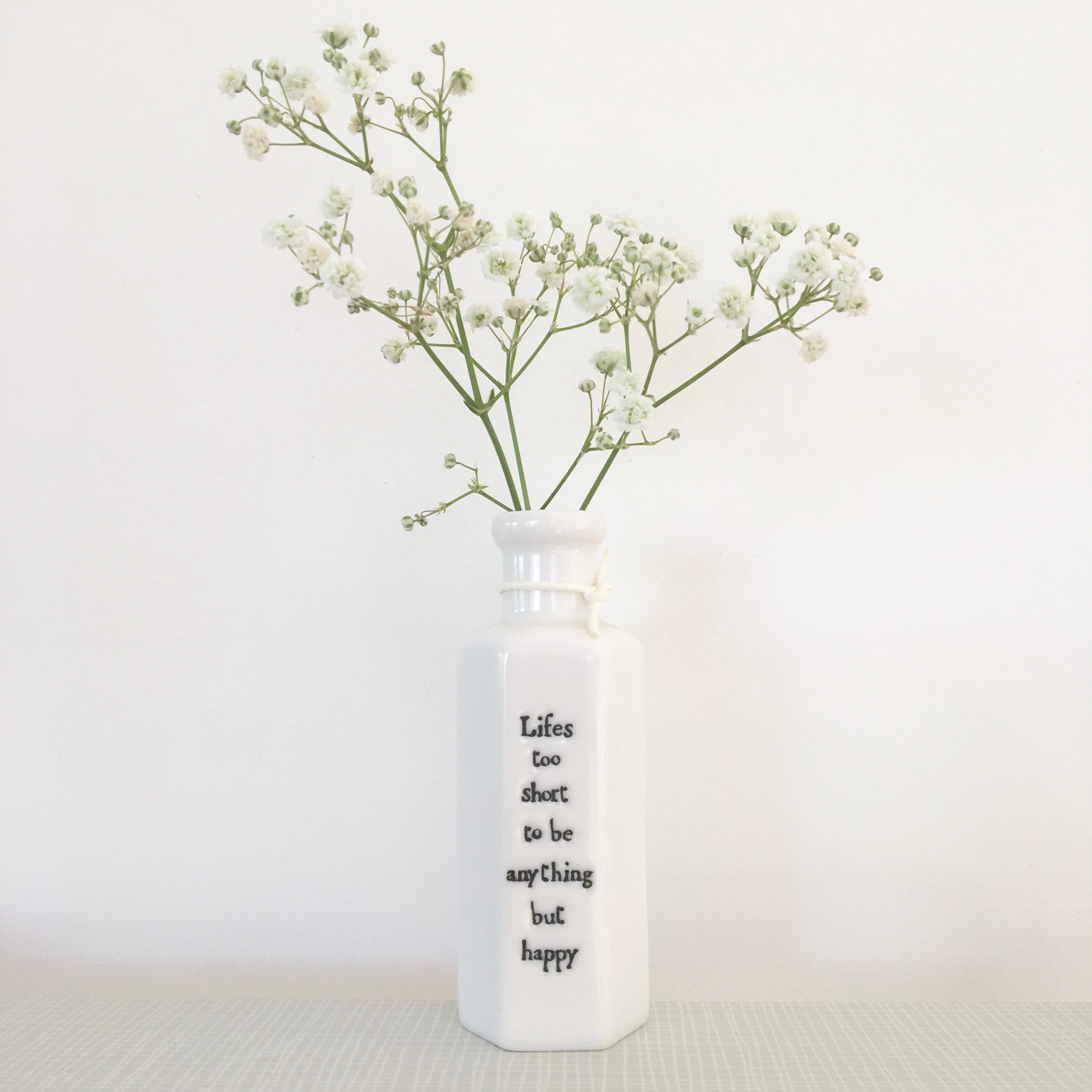 Porcelain 'Happy' Vase   