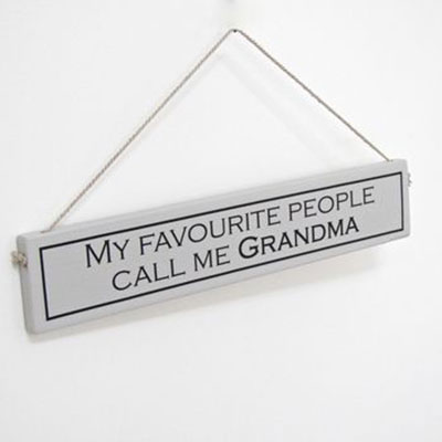 Best Grandma Hand Painted Wooden Sign  