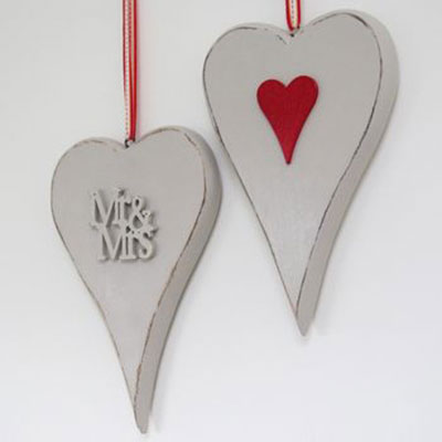 Large Hanging Wooden Love Heart
