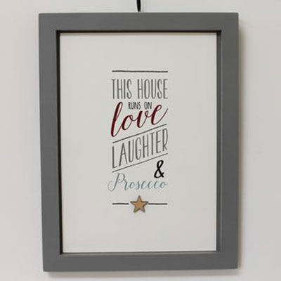Love, Laughter & Prosecco Framed Picture