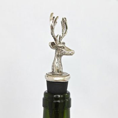 Pewter Stag Bottle Stopper