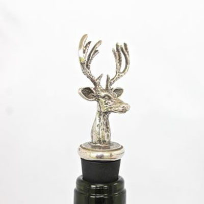 Pewter Stag Bottle Stopper