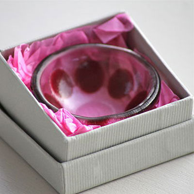 Small Handmade Glass Trinket Dish
