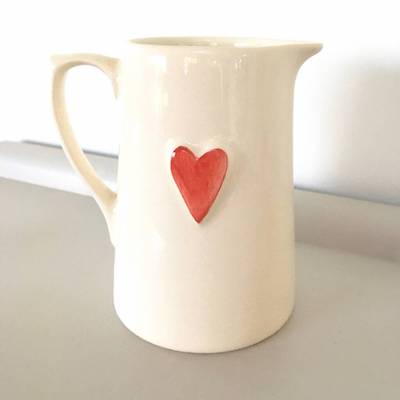 Hand Painted Love Heart Jug