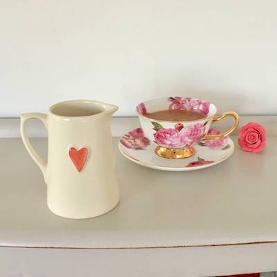 Hand Painted Love Heart Jug