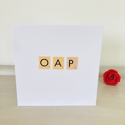 OAP handmade card