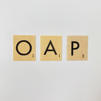 OAP handmade card