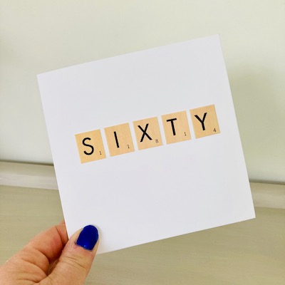 Handmade 60th Birthday Card