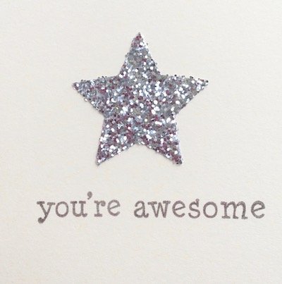 you're awesome Handmade Card
