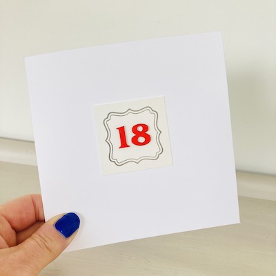 18th Birthday Card ~ handmade 