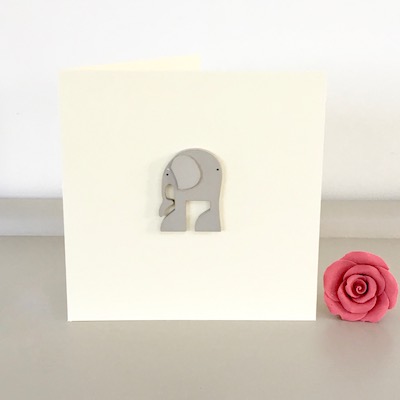 Elephant Handmade Birthday Card