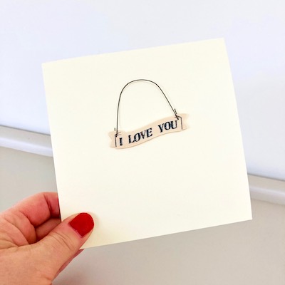 I love you Card ~ Handmade 