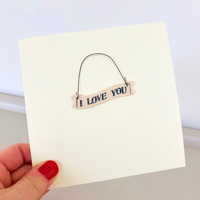 I love you Card ~ Handmade 