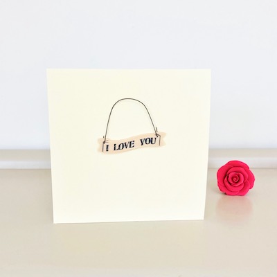 I love you Card ~ Handmade 