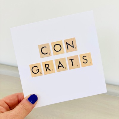 Congrats! Handmade card
