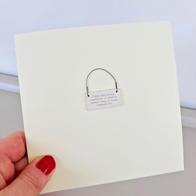 Sunshine & Mindfulness handmade card
