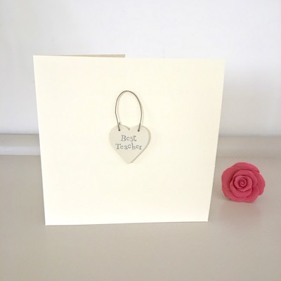 Best Teacher Handmade Card   
