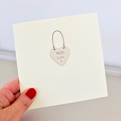 With Love Handmade Heart Card