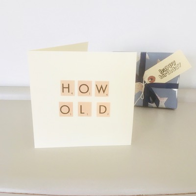 How Old? Handmade Card