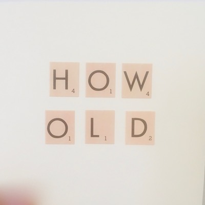 How Old? Handmade Card