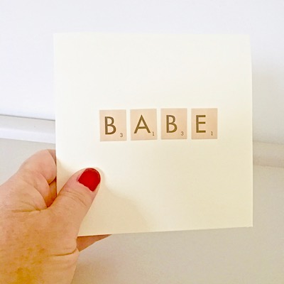 Babe Handmade Card