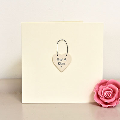 Hugs & Kisses Handmade Card    