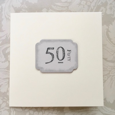 Handmade 50th Birthday Card