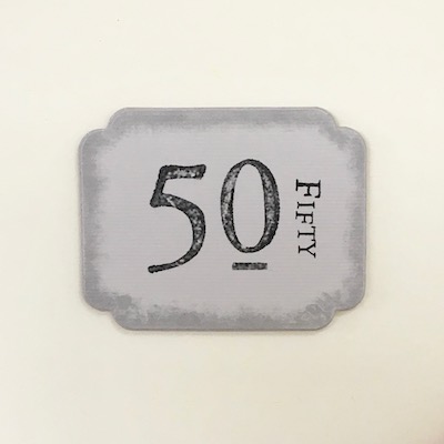 Handmade 50th Birthday Card