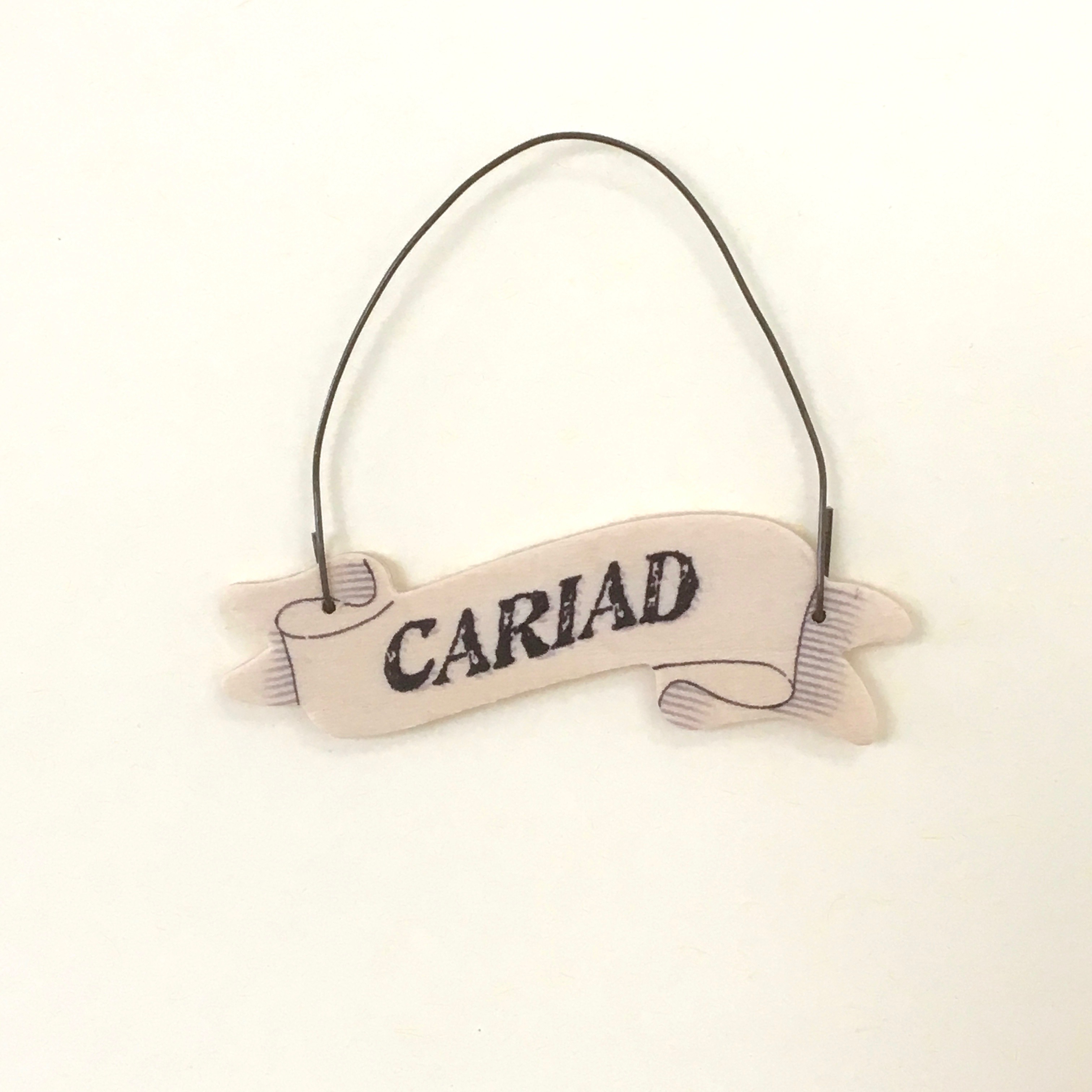 'Cariad' Handmade Card