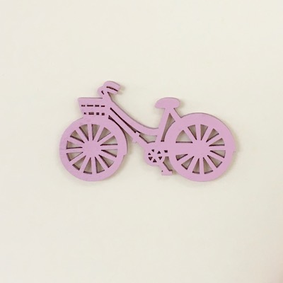 Handmade Pink Bicycle Card