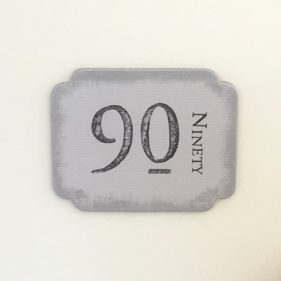 Happy 90th Birthday Handmade Card 