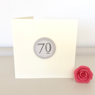 Happy 70th Birthday Handmade Card
