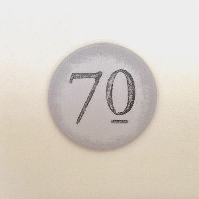 Handmade 70th Birthday Card