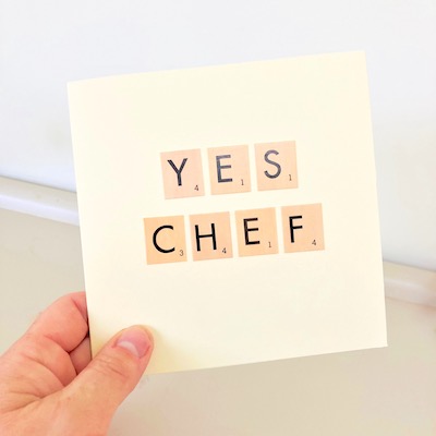 Yes Chef! Handmade Card