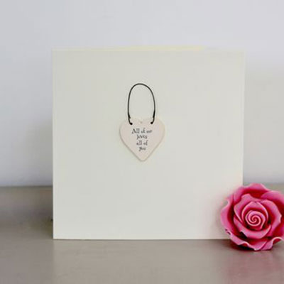 All of Me loves all of you Handmade Card    