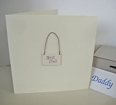 Best Dad Handmade Card  
