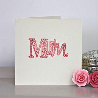 Floral Mum Handmade Card   