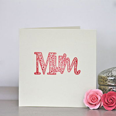 Floral Mum Handmade Card   